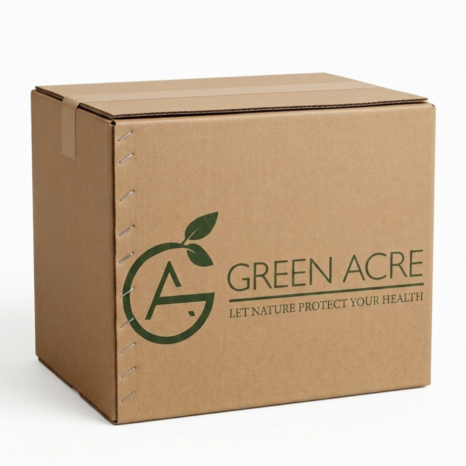 Completed made-to-measure printed cardboard box
